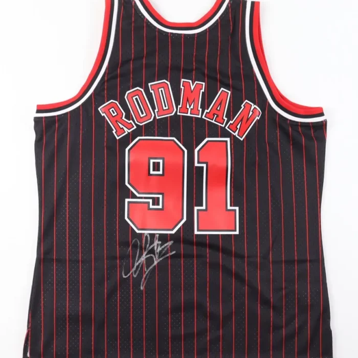 Alonzo MOURNING - Maillot Mitchell&Ness Swingman Heat signé. COA JSA.