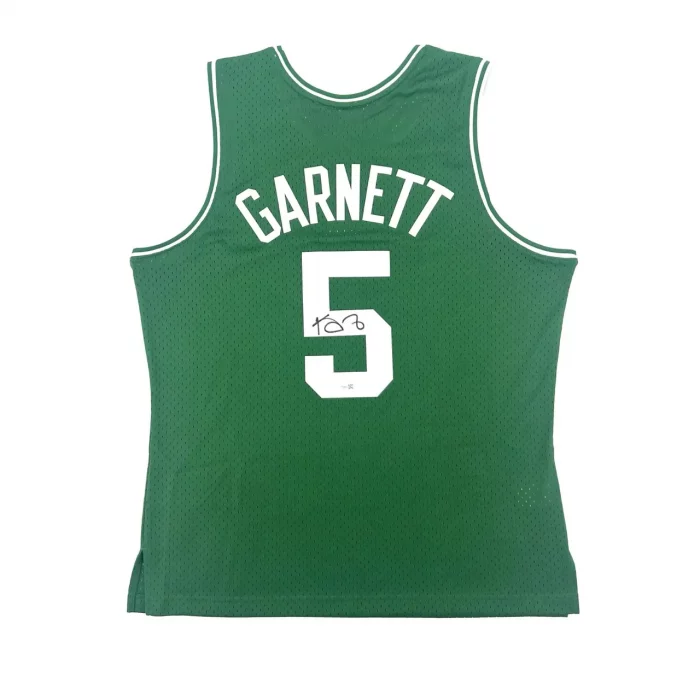 Kevin GARNETT - Maillot Mitchell&Ness Swingman Celtics signé. COA Fanatics.