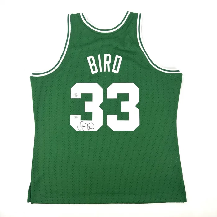 Larry BIRD - Maillot Mitchell&Ness Swingman Celtics signé. COA Schwartz.